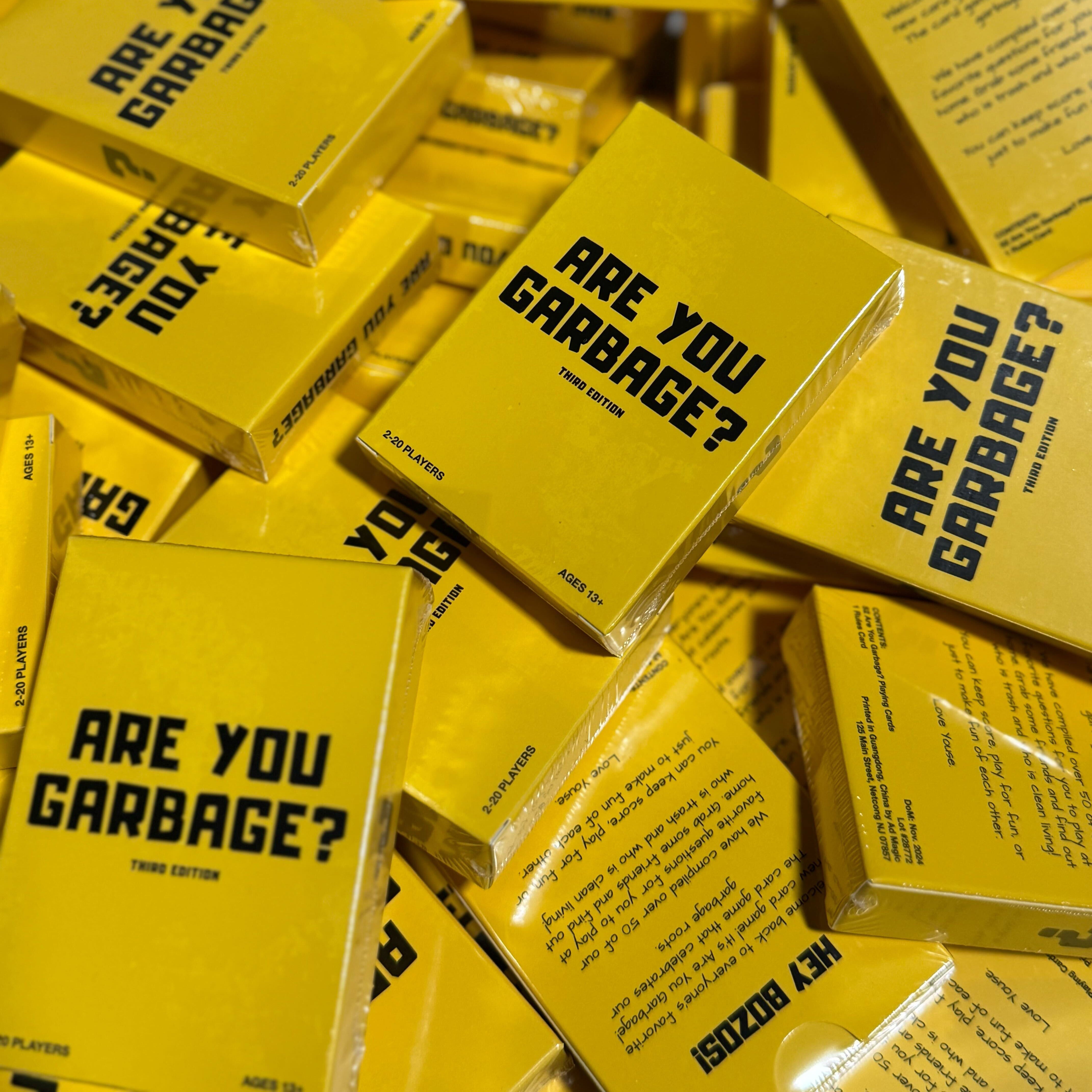 What are the Most Popular Are You Garbage Game Questions
