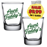 Aunt Tuddy's Shot Glasses (Set of 2)